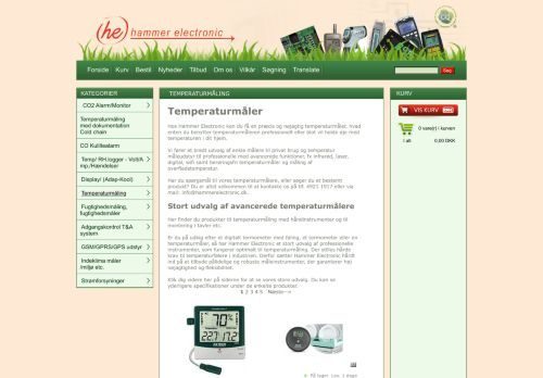 Screenshot af Hammer Electronics - Temperaturmåler