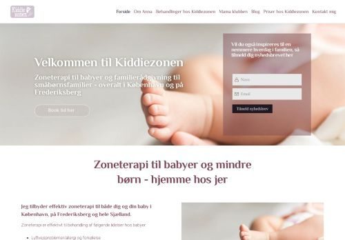 Forsiden af Zoneterapi til babyer i hele København