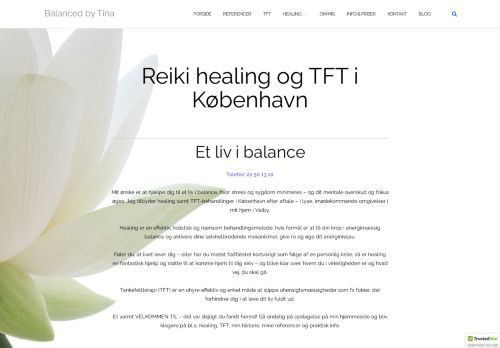 Forsiden af Balanced By Tina