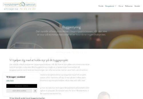 Forsiden af Byggestyring til dit projekt