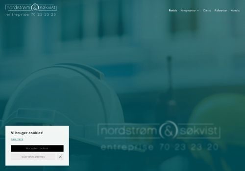 Forsiden af Byggefirmaet Nordstrøm
