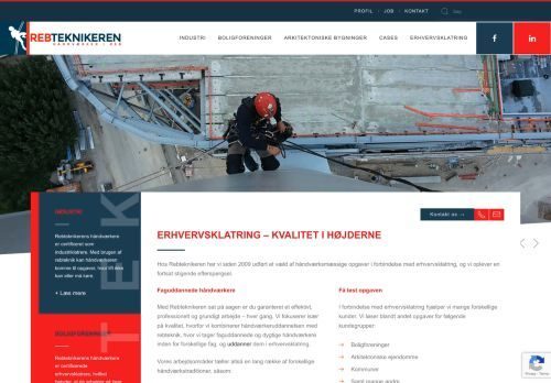 Forsiden af Erhvervsklatring