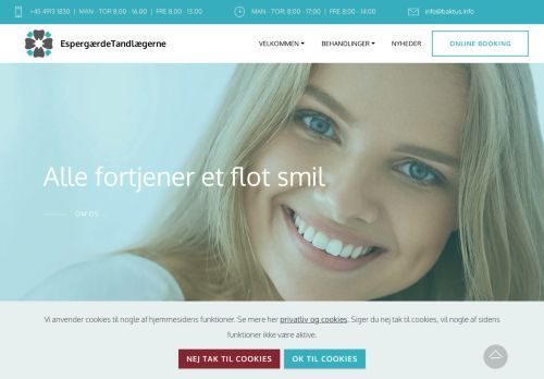 Forsiden af Vi laver de fineste tænder