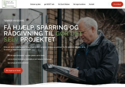 Screenshot af Tømrer David Nielsen