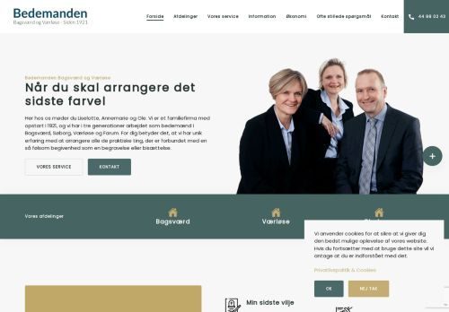 Forsiden af Bagsværd Begravelsesforretning