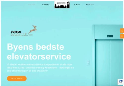 Screenshot af Hovedstadens Elevator Service