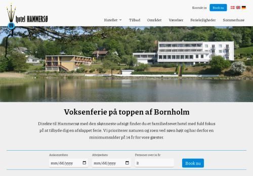 Forsiden af Hotel Hammersø