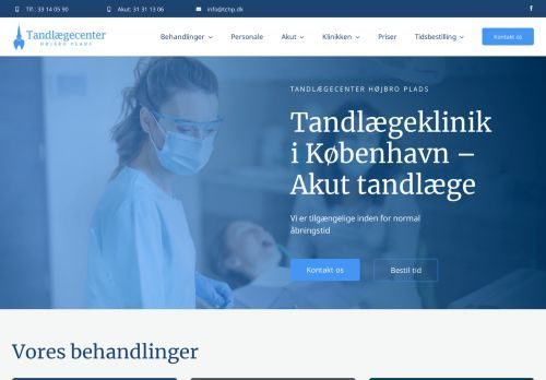 Forsiden af Tandlægecenter Højbro Plads