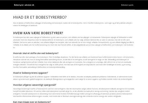 Forsiden af Hvornår bruger man en bobestyrer?