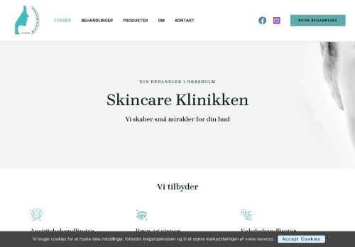 Screenshot af Clever Skincare - Kosmetolog i Hørsholm