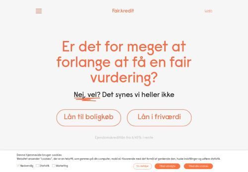 Forsiden af FairKredit
