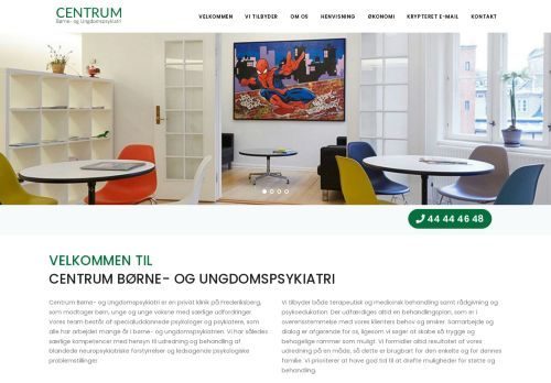 Screenshot af Centrum Børne- og Ungdomspsykiatri v/Yvonne N. Korsholm