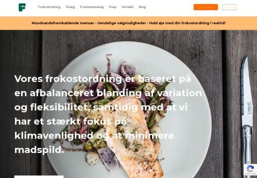 Screenshot af Frokostfirmaet ApS