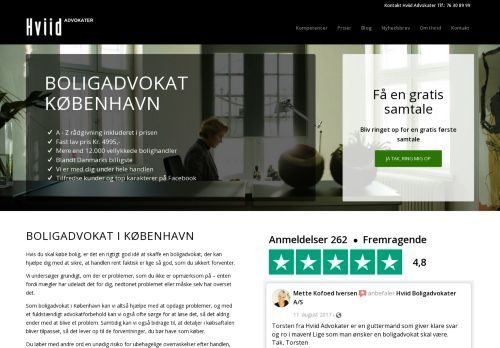 Forsiden af Hviid Advokater København