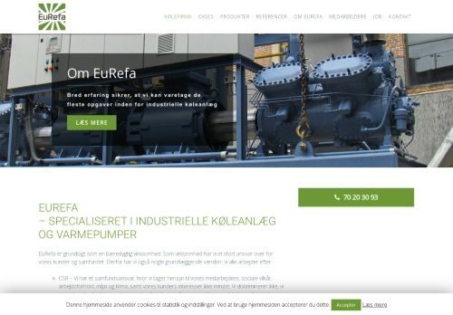 Screenshot af Eurefa ApS