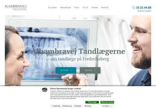 Forsiden af Alhambravej Tandlægerne