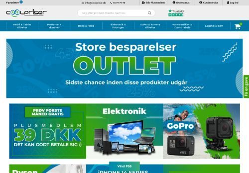 Forsiden af Mobiltelefon tilbehør fra Coolpriser