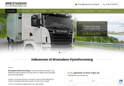 Screenshot af Ørestadens Flytteforretning Aps