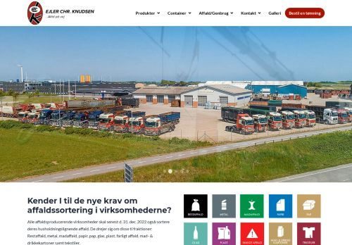 Screenshot af Ejler Chr. Knudsen A/S