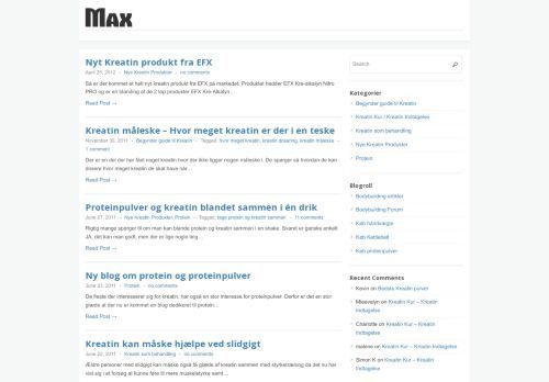 Screenshot af Kreatin pulver guide til kur
