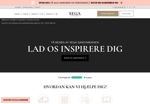 Forsiden af Gardin
