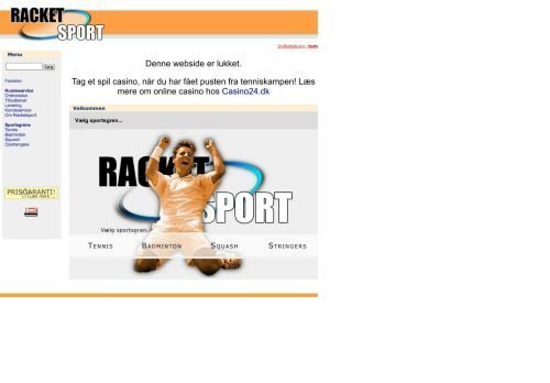 Forsiden af Racket sport