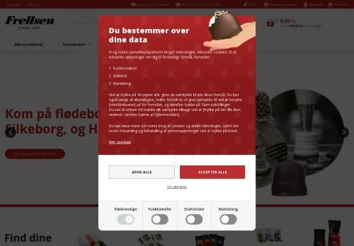 Forsiden af Frellsens chokolade