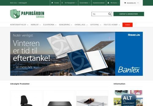 Screenshot af Papirgården Grenaa
