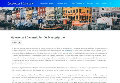 Forsiden af oplevelser-i-danmark