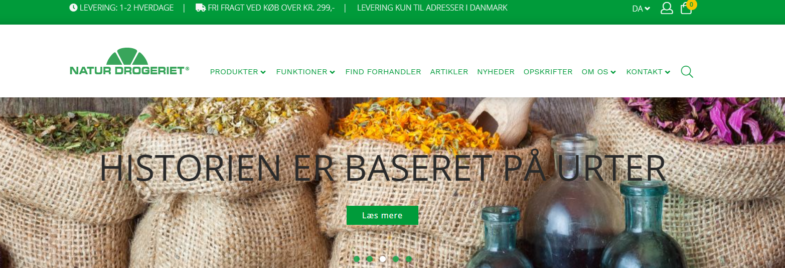Screenshot af Natur-Drogeriet