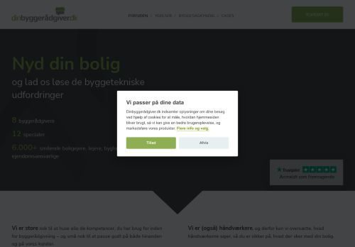 Screenshot af Dinbyggerådgiver.dk