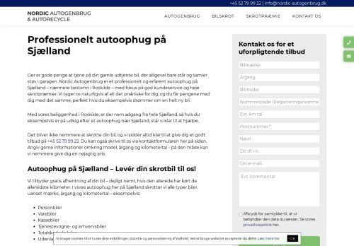 Forsiden af Nordicautogenbrug