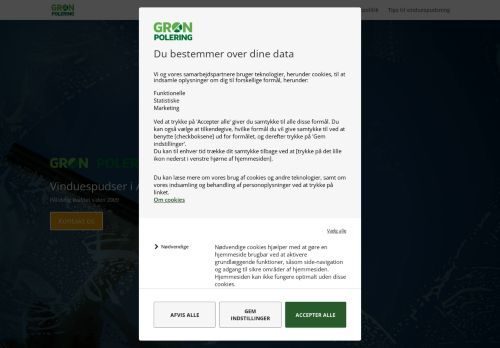 Forsiden af Grøn Polering