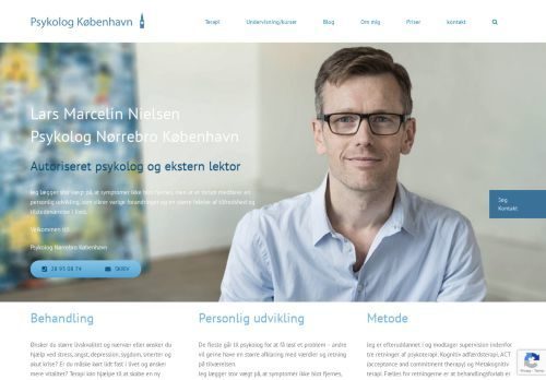 Screenshot af Psykolog Nørrebro København
