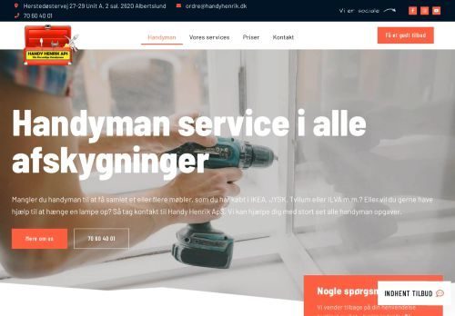 Forsiden af Handy Henrik