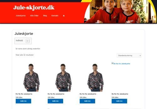 Forsiden af Juleskjorte