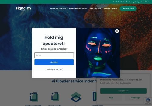 Forsiden af Signcom