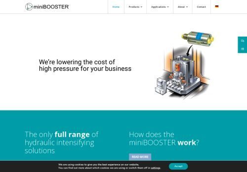 Forsiden af Minibooster