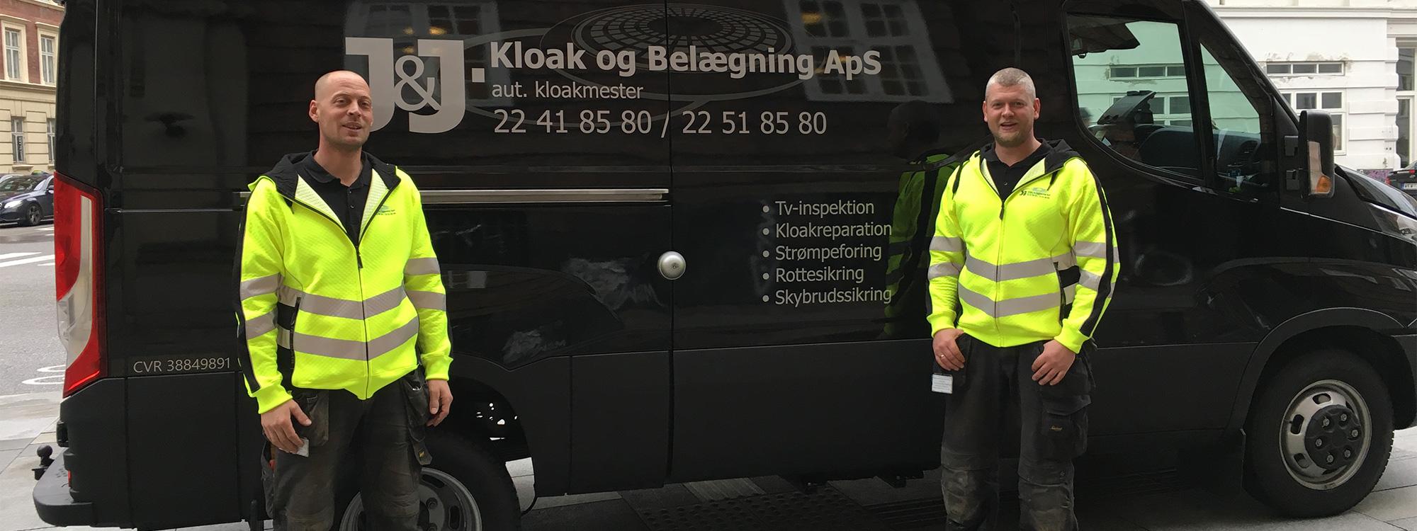 Screenshot af J&J KLoak og Belægning ApS