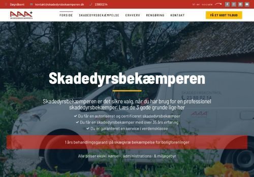 Forsiden af Skadedyrsbekæmperen v/ Jeppe Kaarde