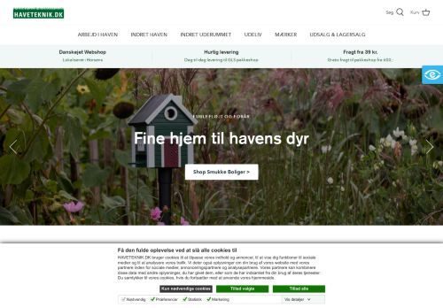 Screenshot af Haveteknik | Alt til Haven - Kvalitetsprodukter til Døren