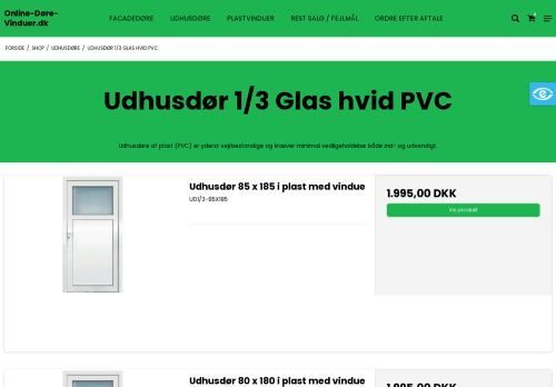 Screenshot af Online døre og vinduer