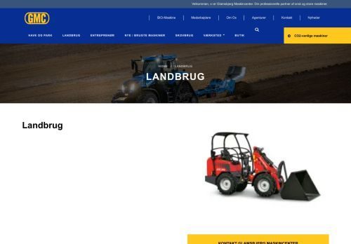 Forsiden af Glamsbjerg Maskincenter