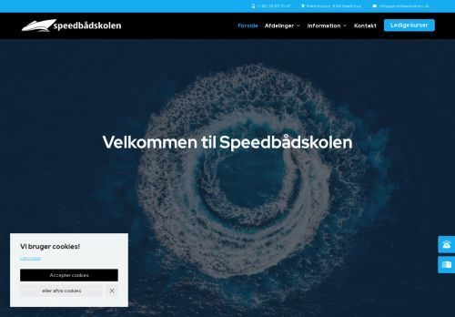 Forsiden af Speedbådskolen