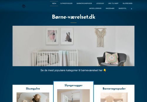 Forsiden af Børne-værelset.dk