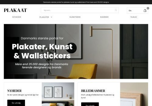 Screenshot af Plakaat.dk