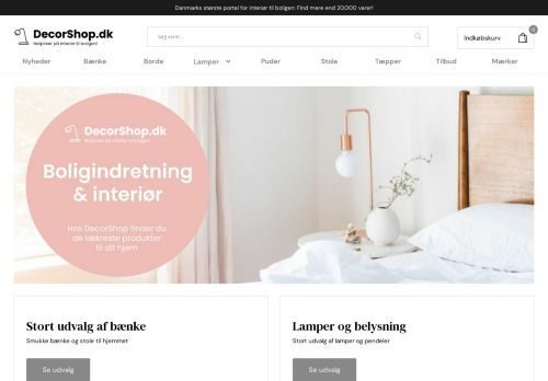 Screenshot af DecorShop.dk