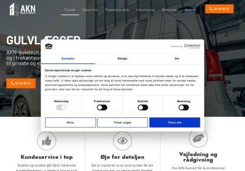 Screenshot af AKN Ehvervsgulve
