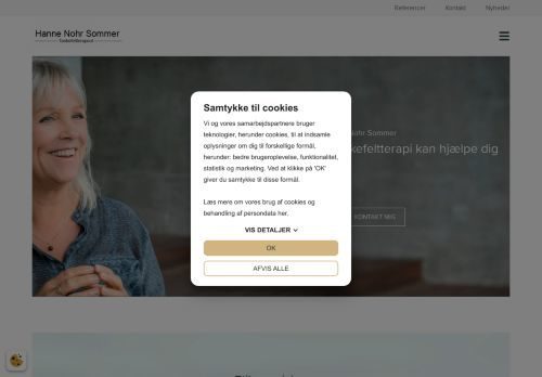 Screenshot af Tankefeltterapeut i København hos