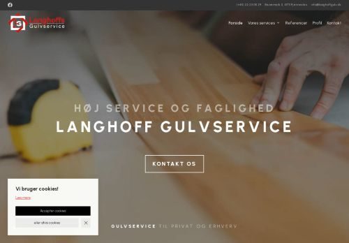 Forsiden af Langhoff Gulvservice